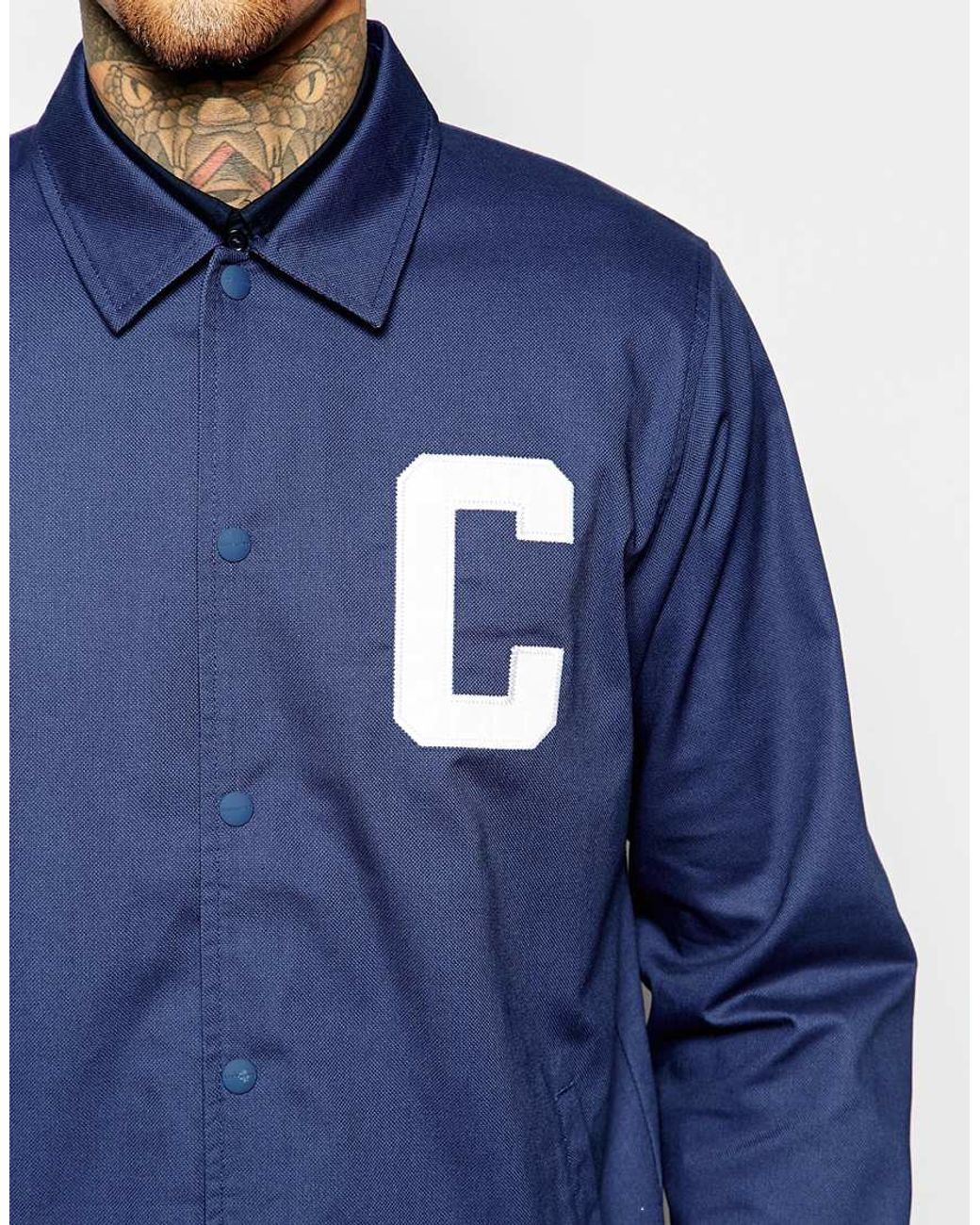 Carhartt WIP Synthetic Penn Coach Jacket in Blue for Men | Lyst