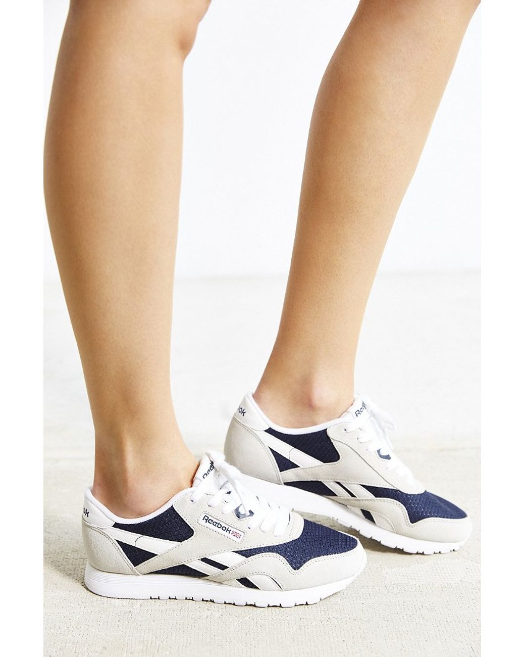 Reebok X Uo European Nights Classic Nylon Running Sneaker in Navy (Blue) |  Lyst