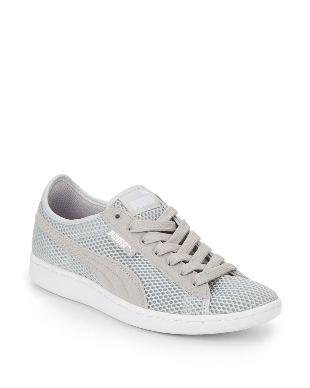 PUMA Vikky Mesh Sneakers in Grey (Gray) | Lyst