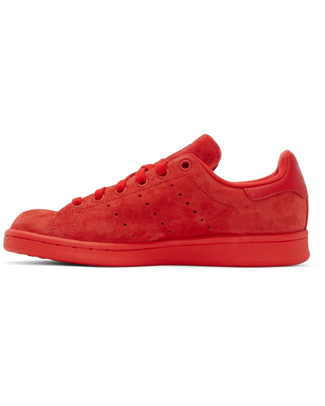 adidas Originals Red Suede Stan Smith Sneakers | Lyst