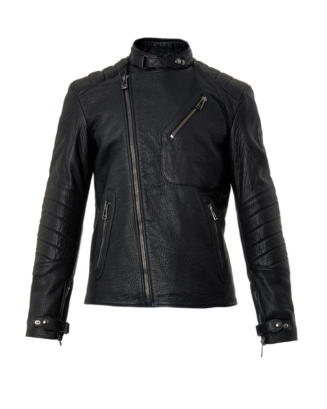 Belstaff Kendal Leather Biker Jacket in Black for Men | Lyst