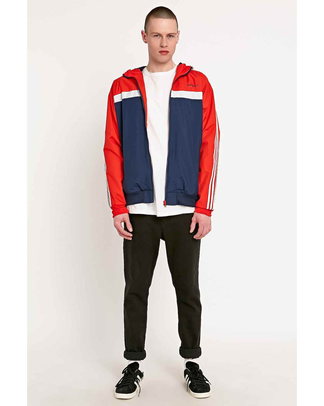 adidas 83 Windbreaker Jacket In And in Blue for | Lyst UK