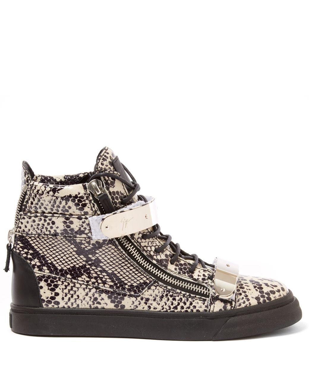 Giuseppe Zanotti Python-Effect High Top Patent Leather Trainers for Men |  Lyst Australia