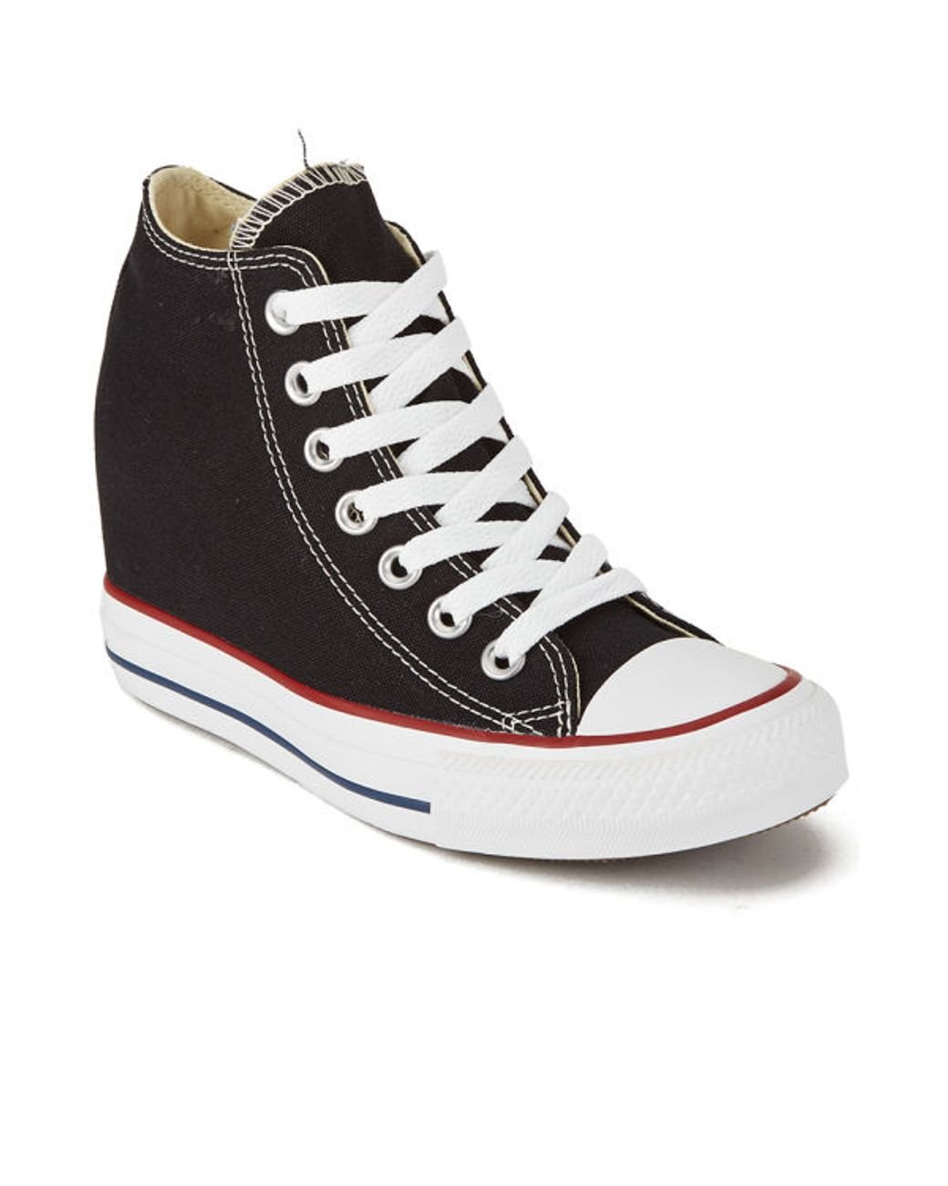 Converse Women's Chuck Taylor All Star Lux Hidden Wedge Canvas Trainers in  Black | Lyst UK