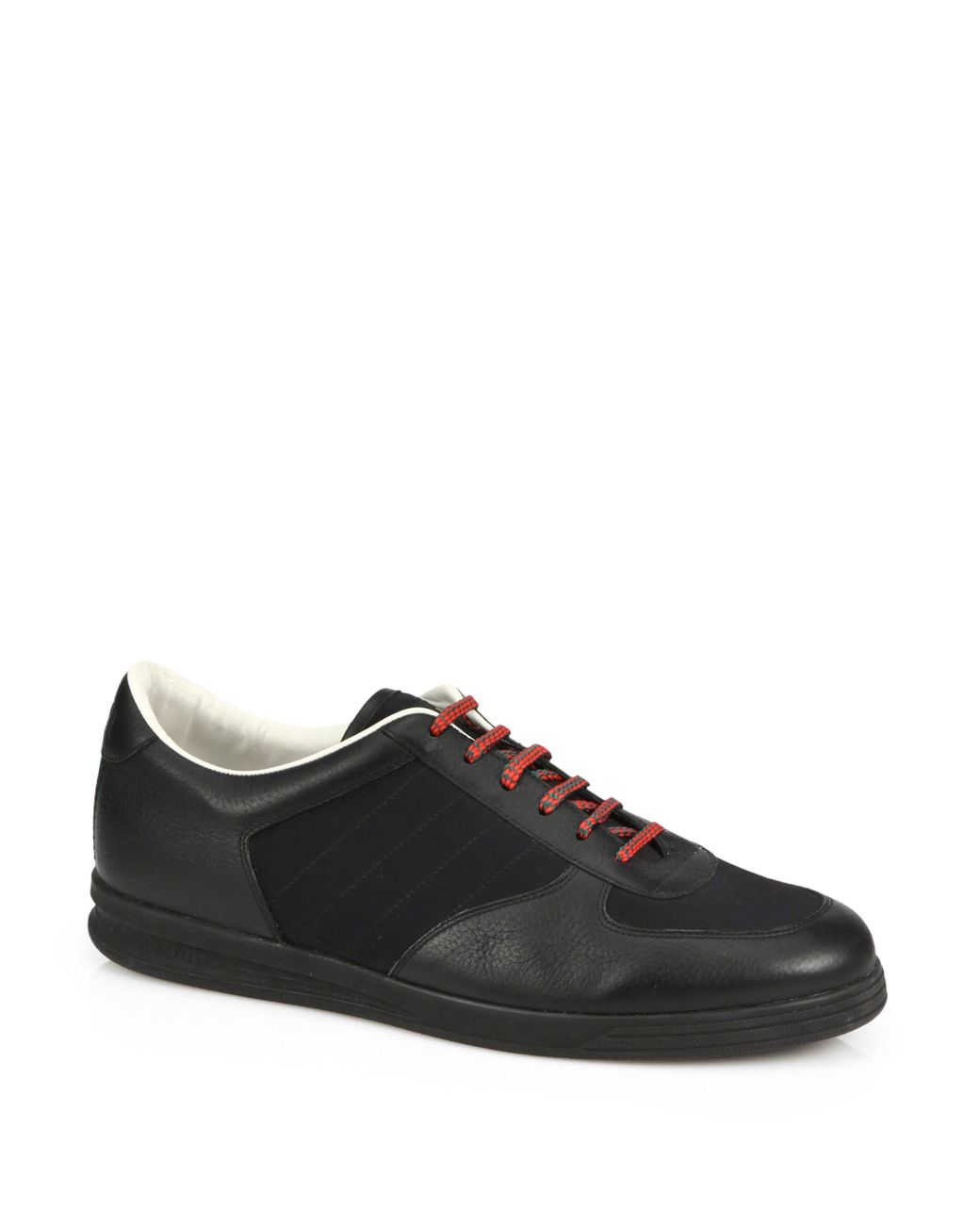 estante cubrir Si Gucci 1984 Leather Anniversary Sneakers in Black for Men | Lyst