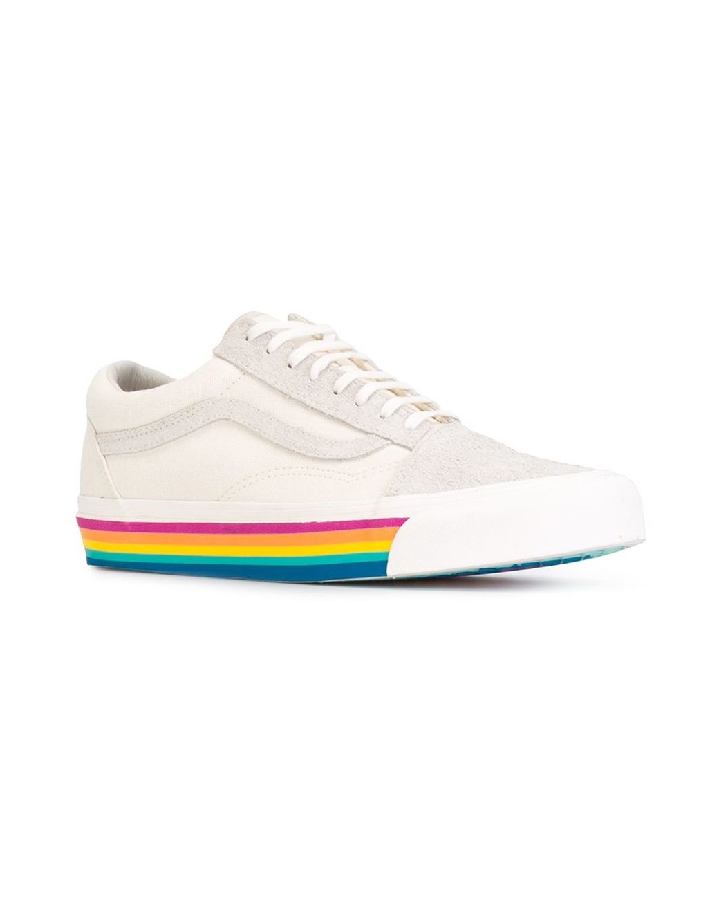 Vans Rainbow Sole Sneakers in Natural Lyst