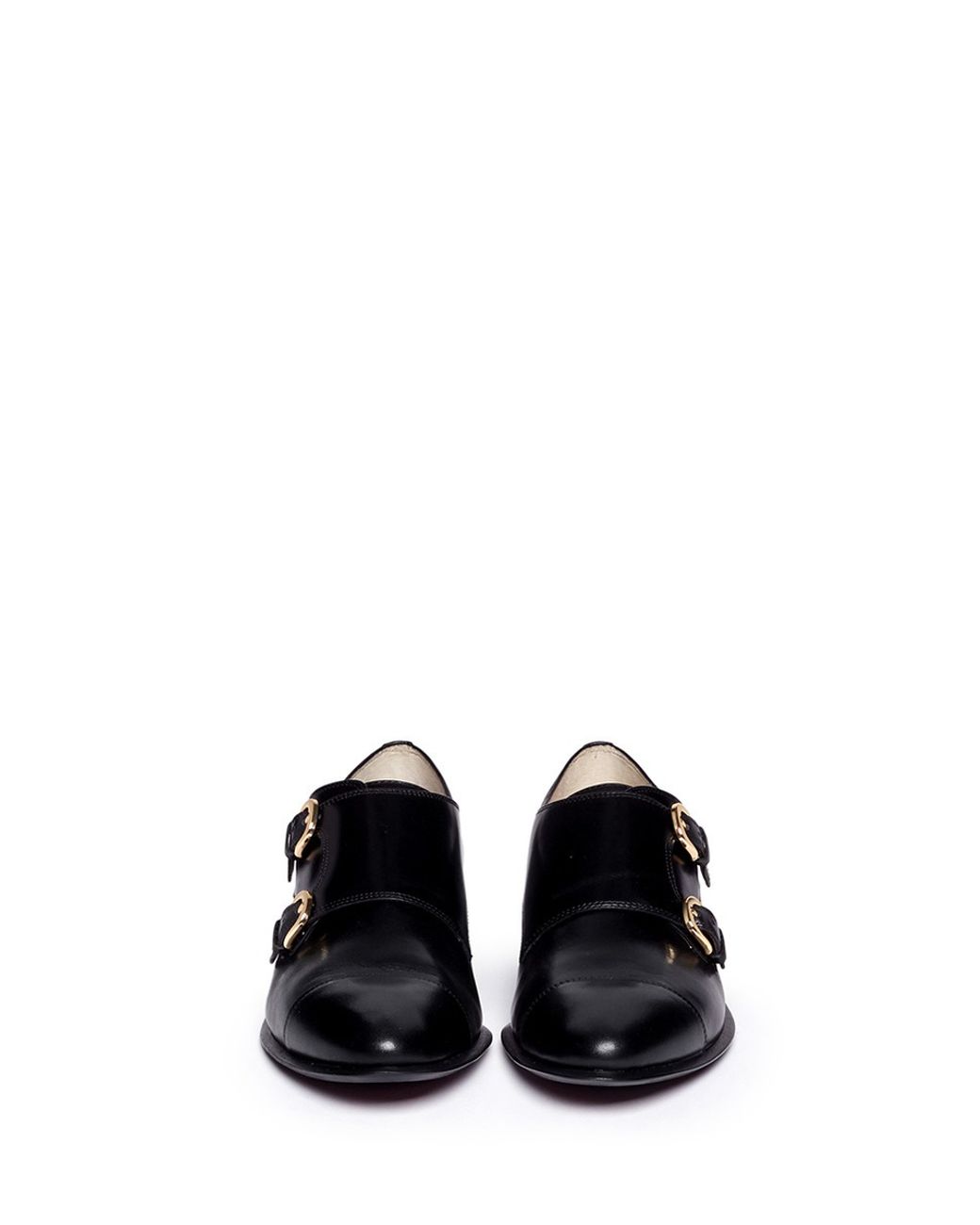 Sam Edelman 'balfour' Leather Monk Strap Shoes in Black | Lyst