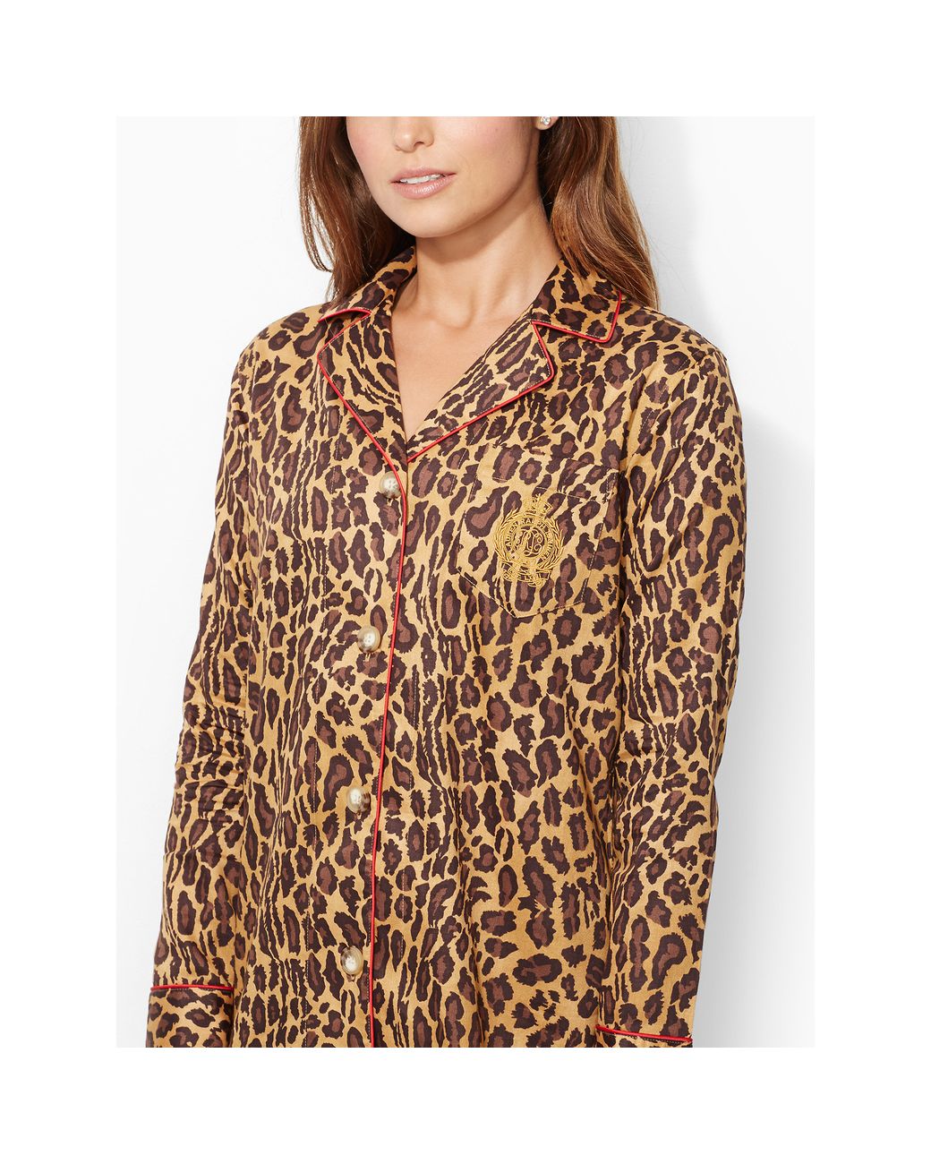 Lauren by Ralph Lauren Leopard-Print Pajama Set