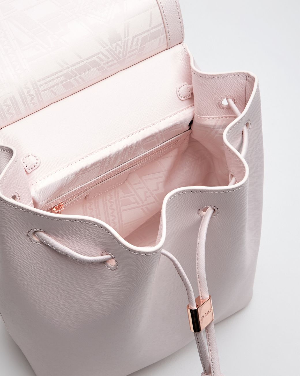 Ted Baker Metal Bar Leather Backpack in Pink | Lyst