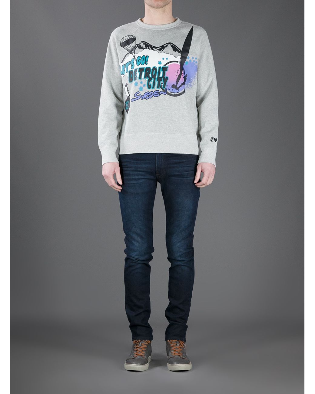 Acne Studios Ace Oreo Jean in Blue for 