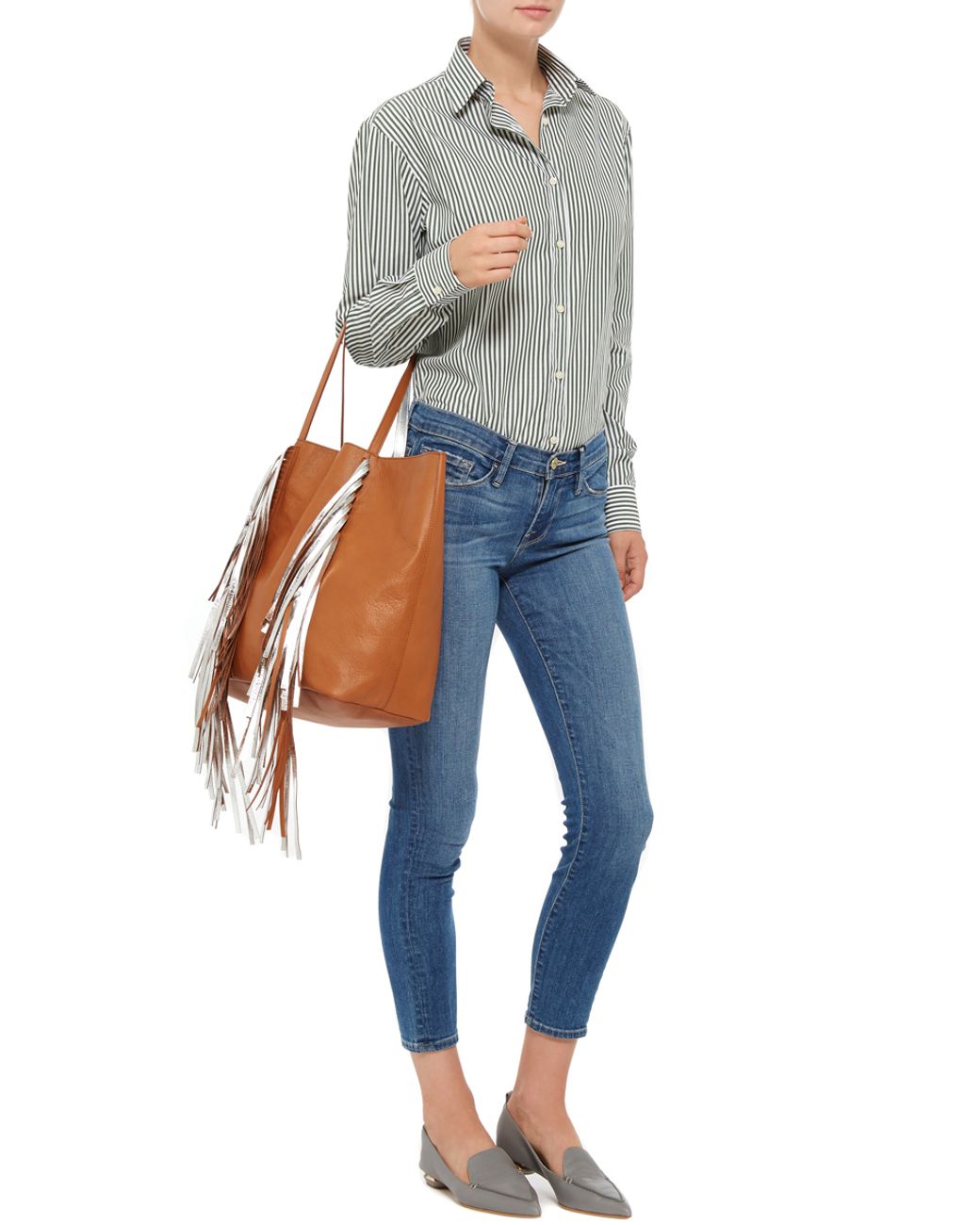 Sara battaglia fringe bag sale