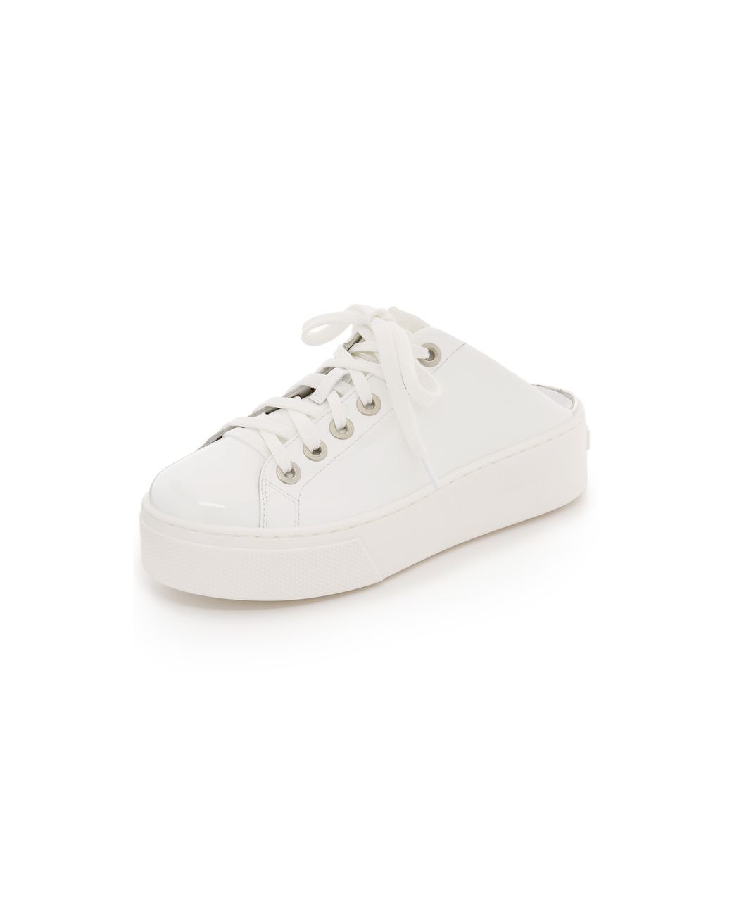 KENZO Platform Sneaker Slides in White | Lyst