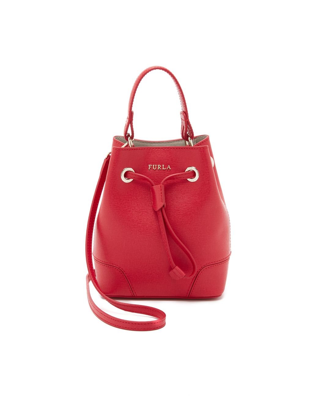 Furla stacy mini drawstring hotsell bucket bag