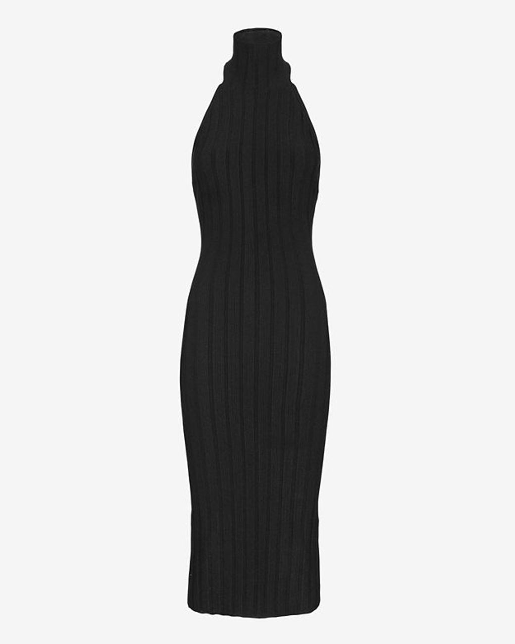 Cushnie et Ochs Open Back Halter Knit Dress in Black | Lyst Canada
