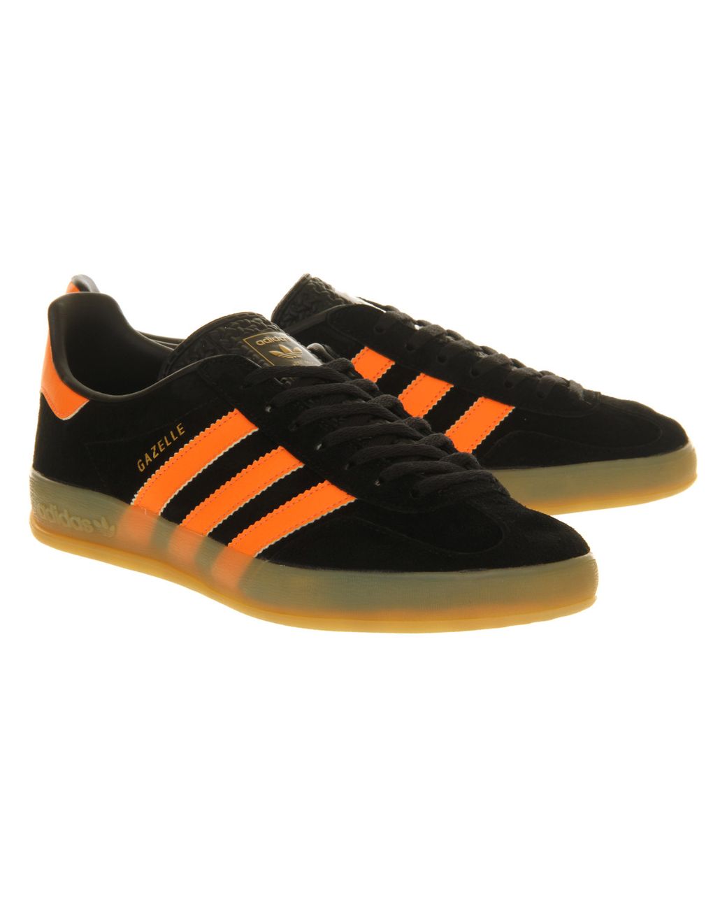 black orange adidas gazelle