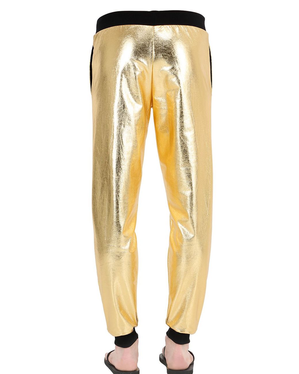 Gold jogger deals pants womens