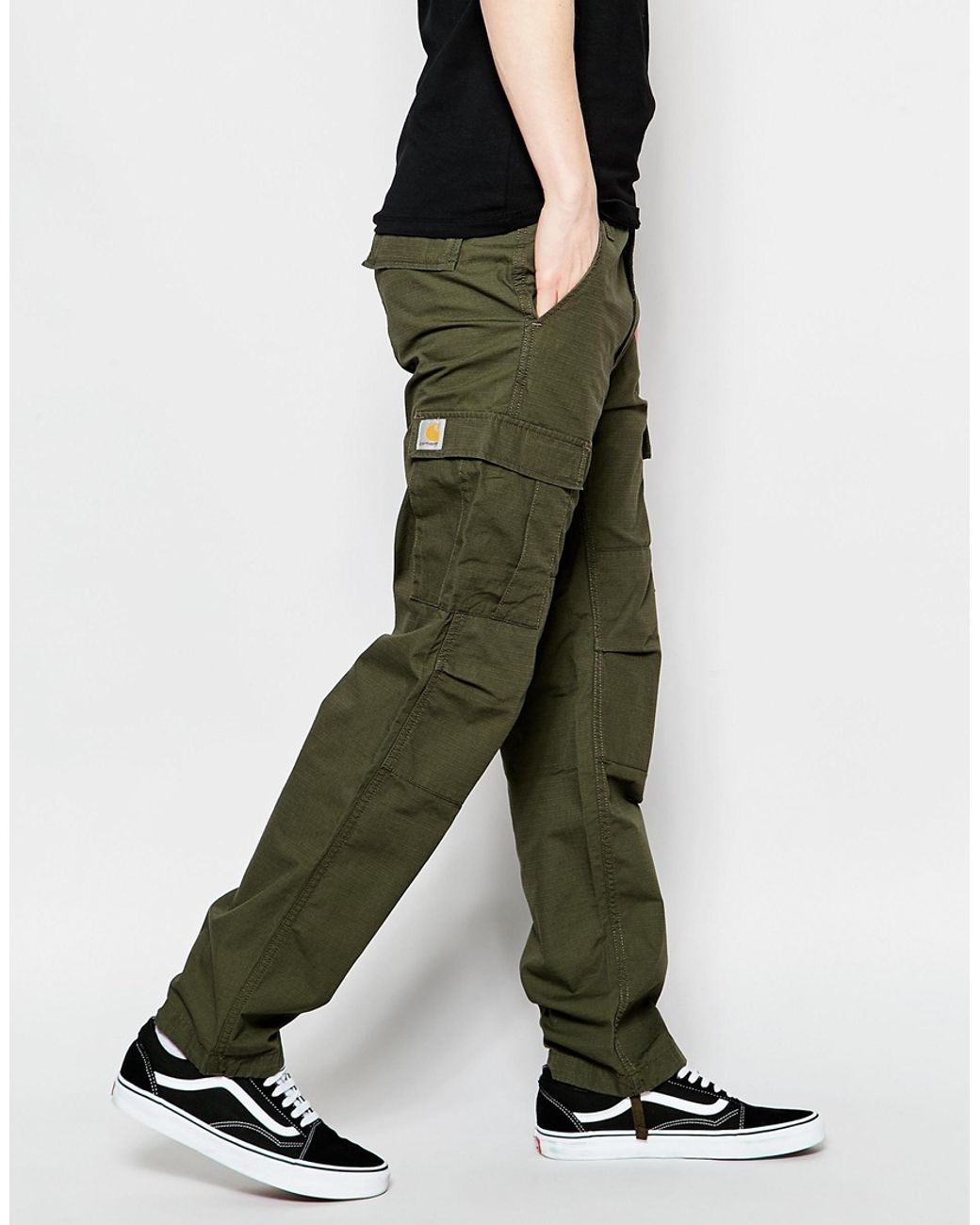 Carhartt WIP Aviation Cargo Pants - Cypress Rinsed in Green for Men | Lyst  Canada