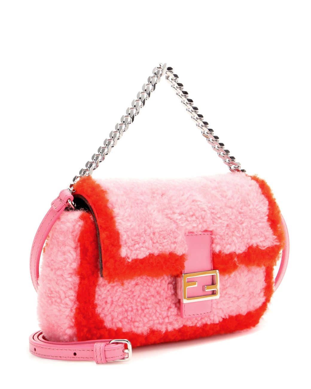 Fendi top baguette shearling