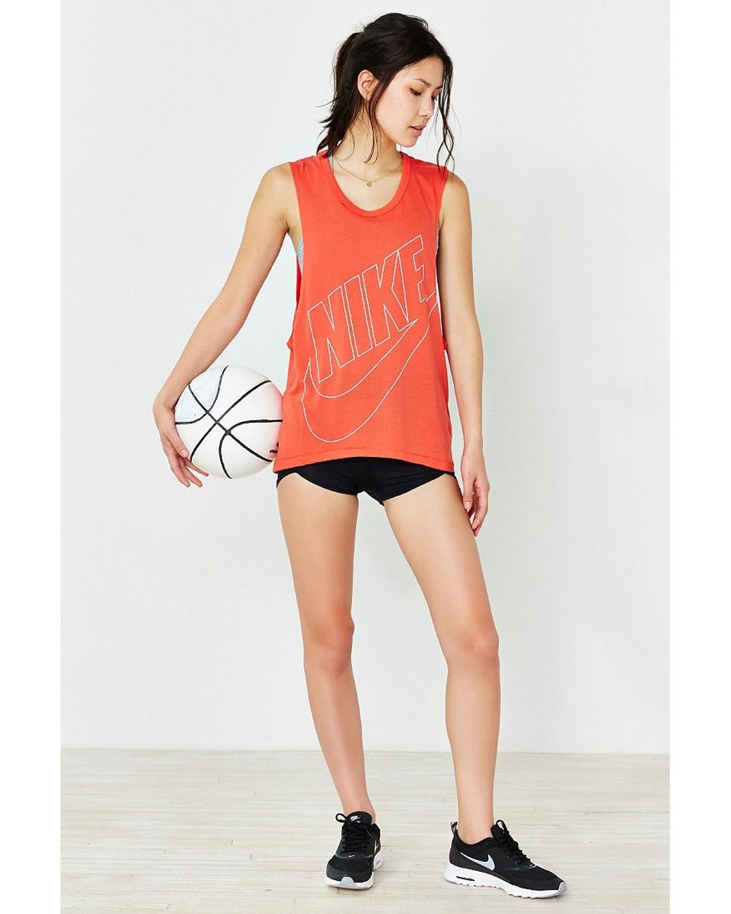 Nike Signal Muscle Tank Top in Orange | Lyst