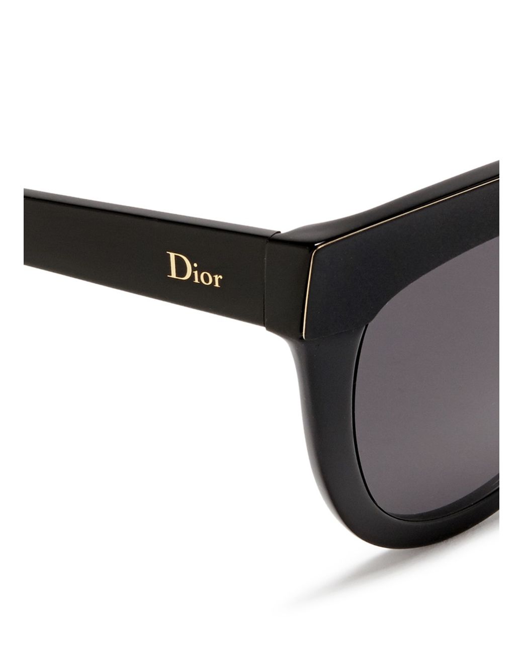 Dior 'soft 1' Matte Brow Bar Acetate Cat Eye Sunglasses in Black | Lyst