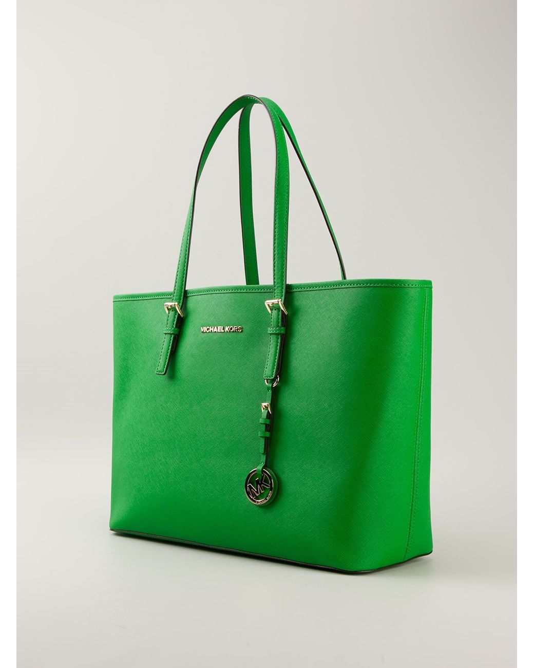 Michael Kors Emilia Large Pebbled Leather Tote Bag in Green  Lyst