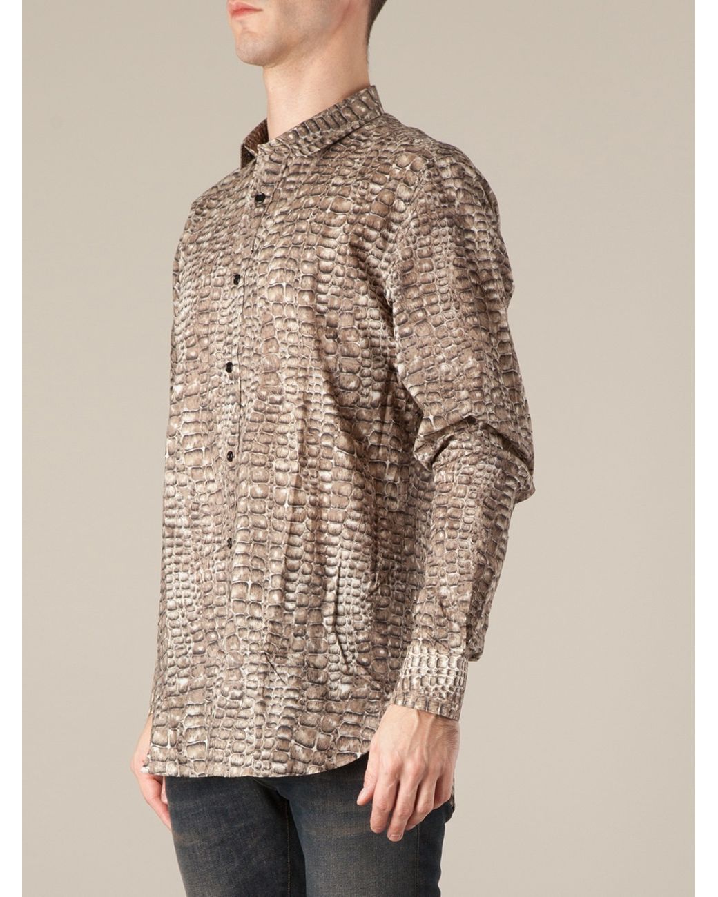 Saint Laurent Alligator Skin Print 