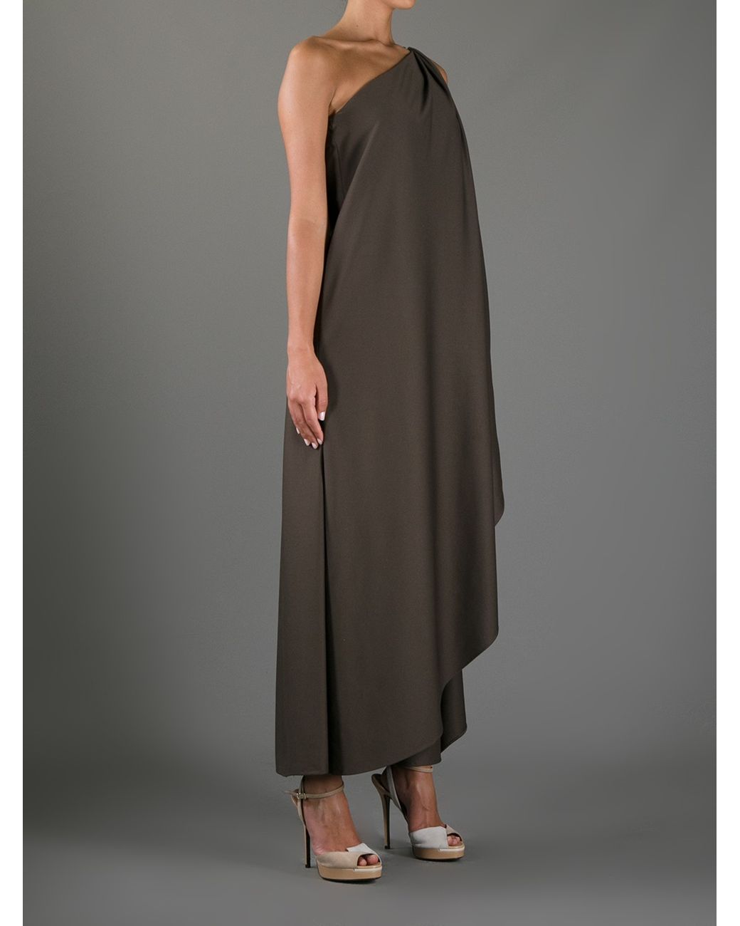 open lace back dress HALSTON HERITAGE Size 0 Pink Polyester Side Slit Strapless Dress  Sui  Generis Designer Consignment