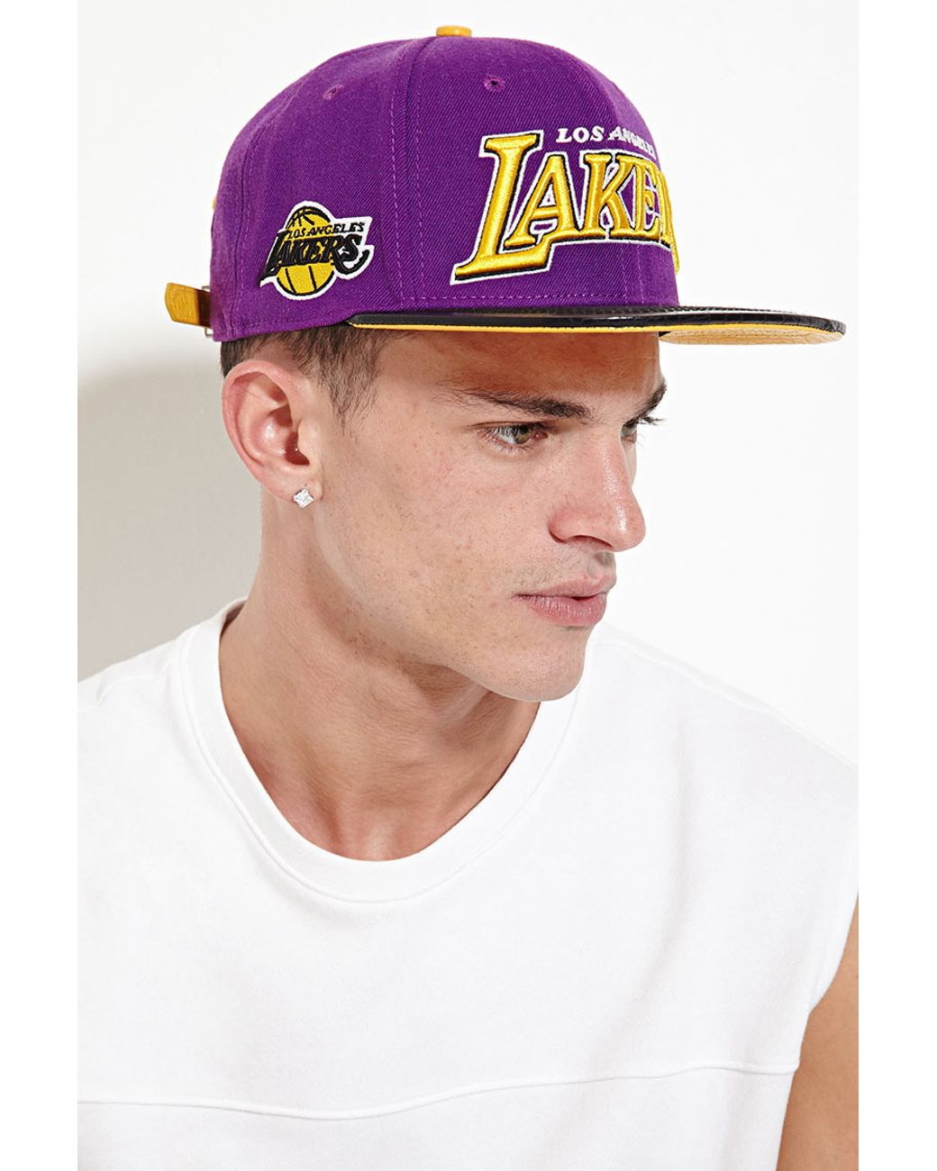 Leather Pro Standard Lakers Hat 