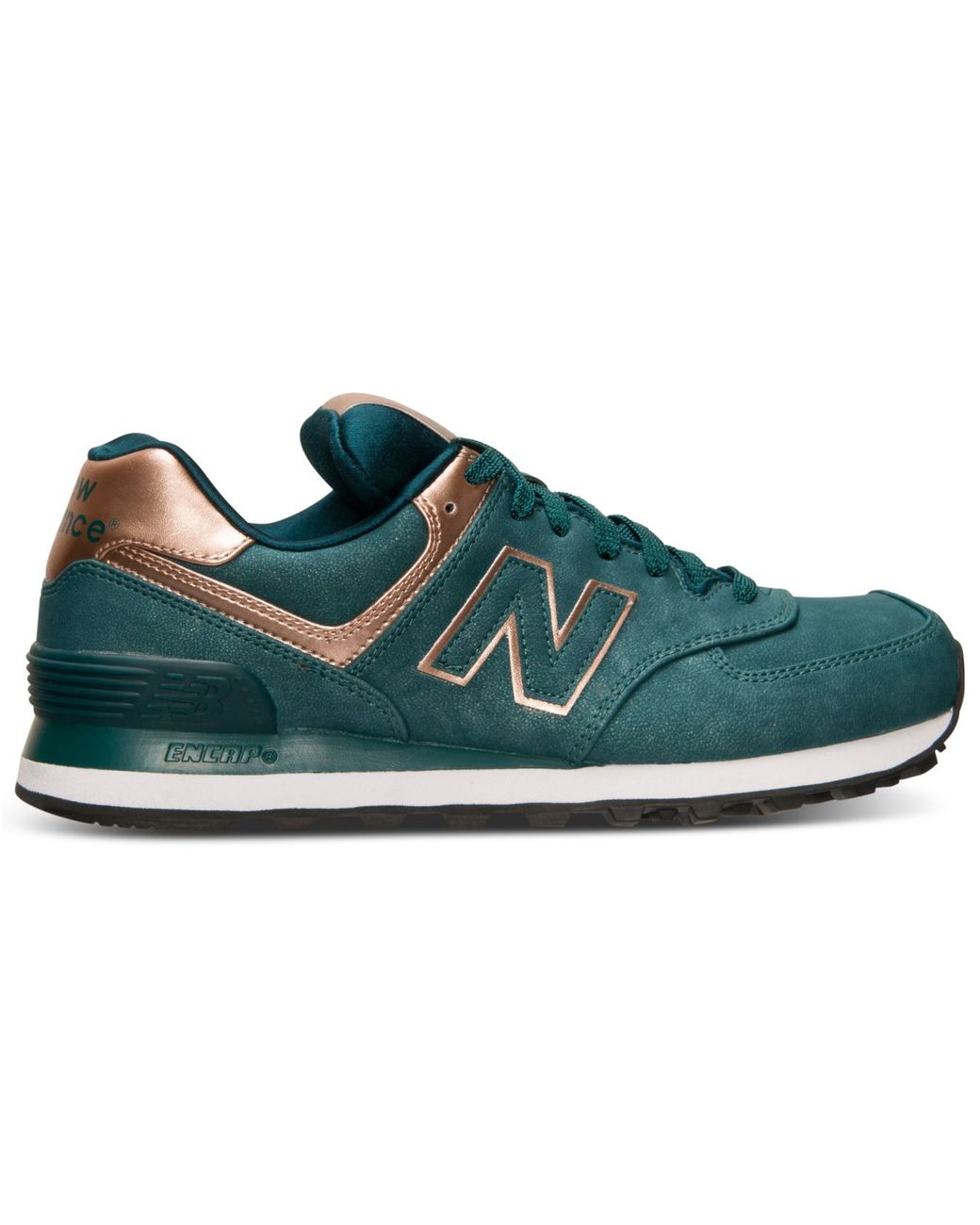 New Balance Women's 574 Precious Metals Casual Sneakers From Finish Line in  Emerald/ Rose Gold (Green) | Lyst