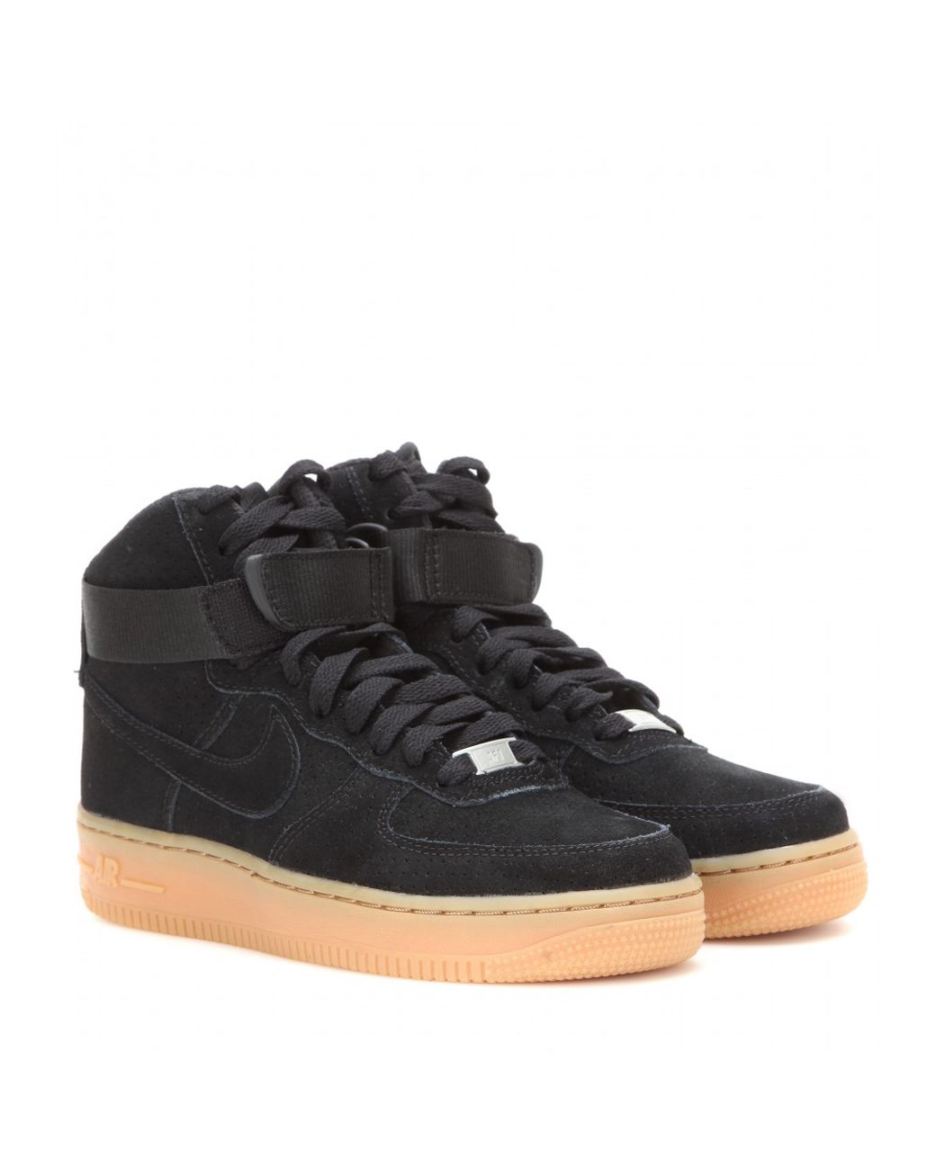 Cambiarse de ropa Sotavento rompecabezas Nike Air Force 1 Suede High-top Sneakers in Black | Lyst