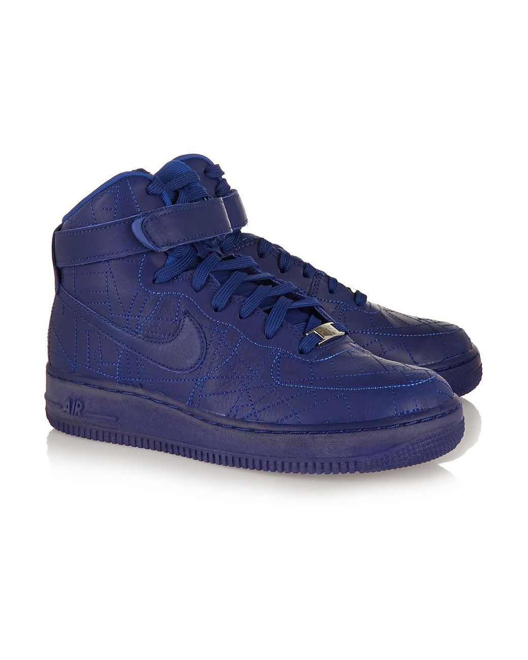 opleiding Hijgend Legacy Nike Air Force 1 Paris Leather High-Top Sneakers in Blue | Lyst