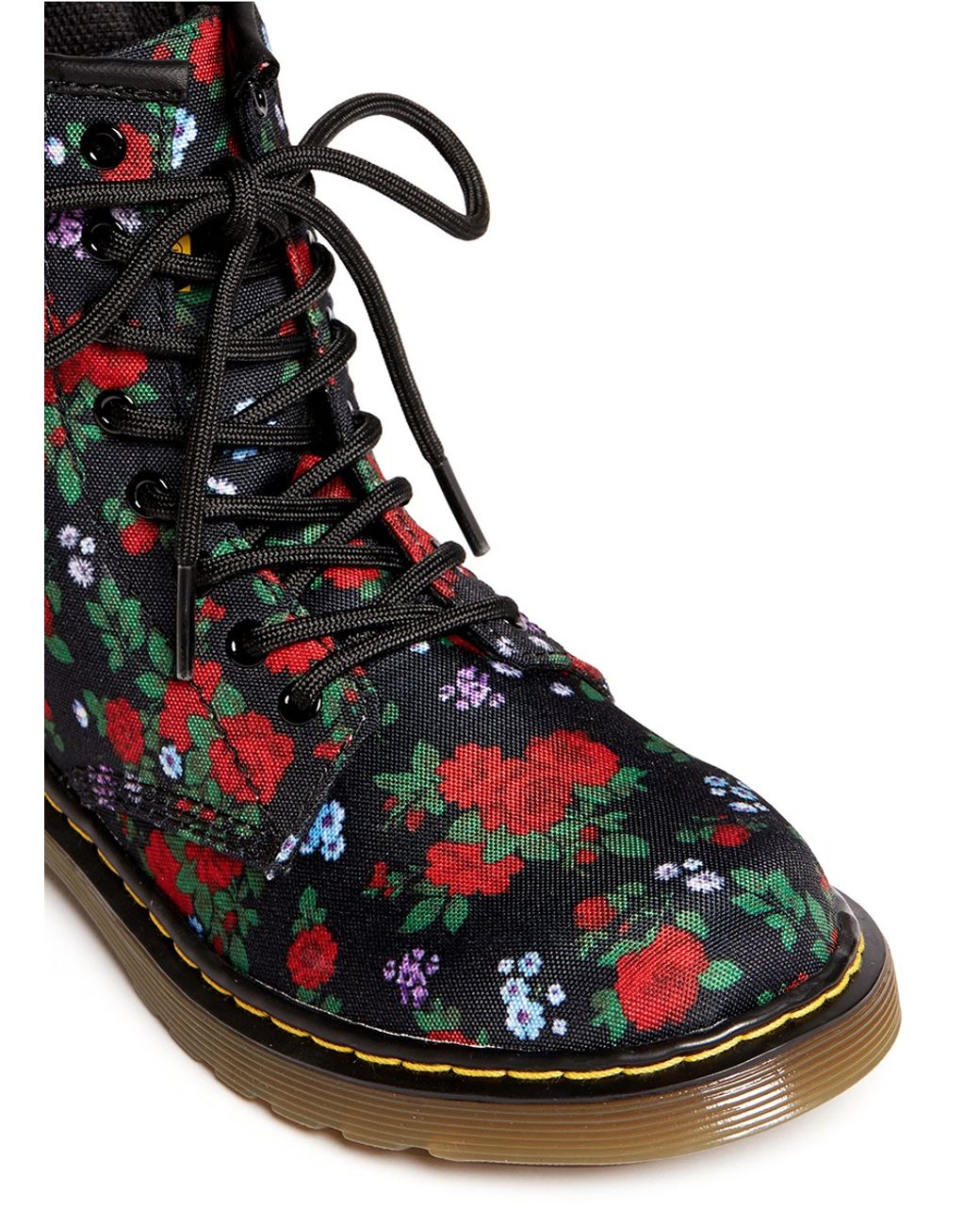 Dr. Martens 'Delaney' Floral Print Canvas Kids Boots | Lyst