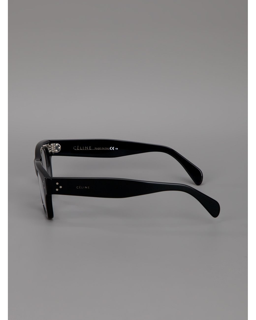 Celine Square Frame Glasses in Black | Lyst