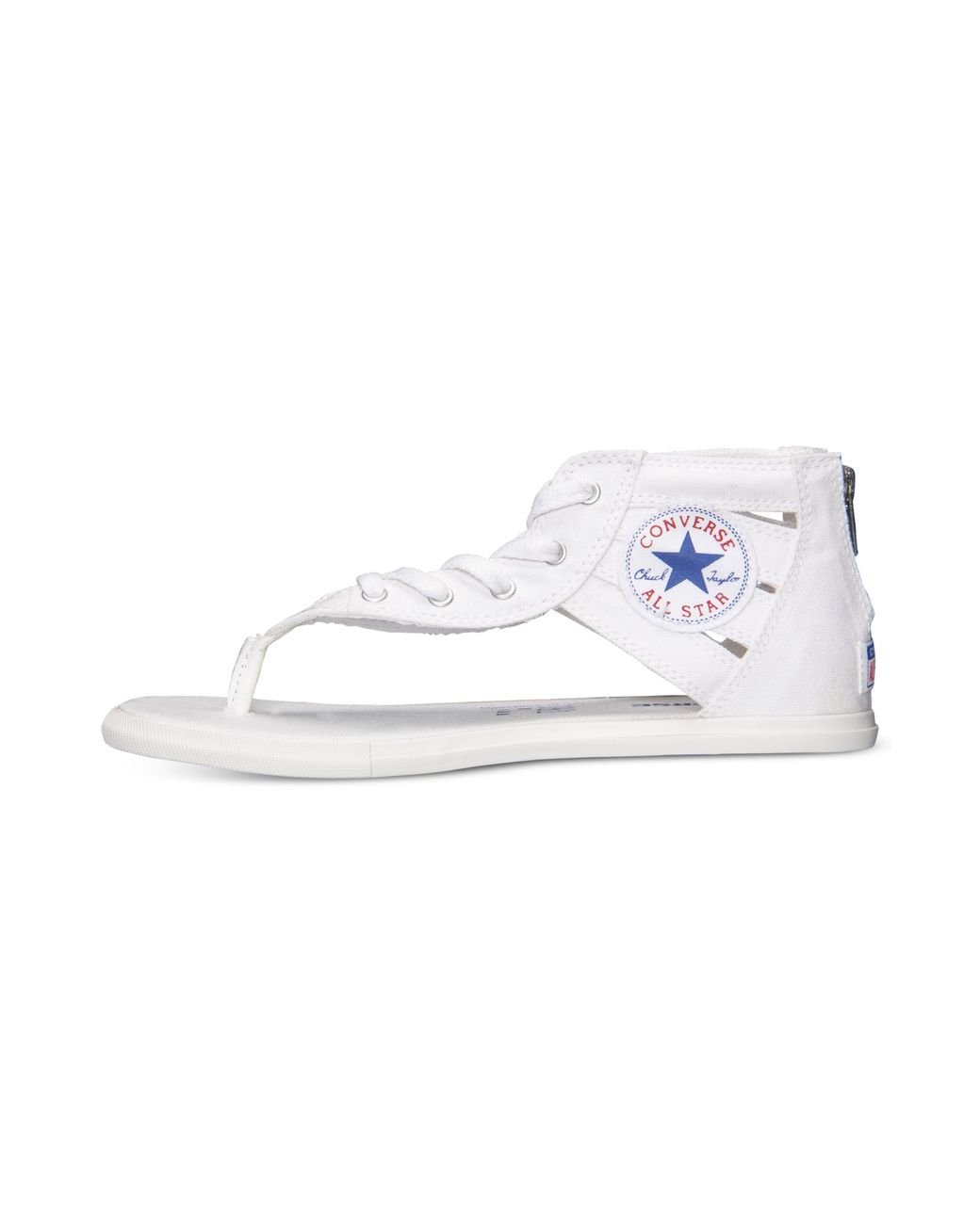 Converse Women's Chuck Taylor Gladiator Thong Sandals From Finish Line in  White | Lyst