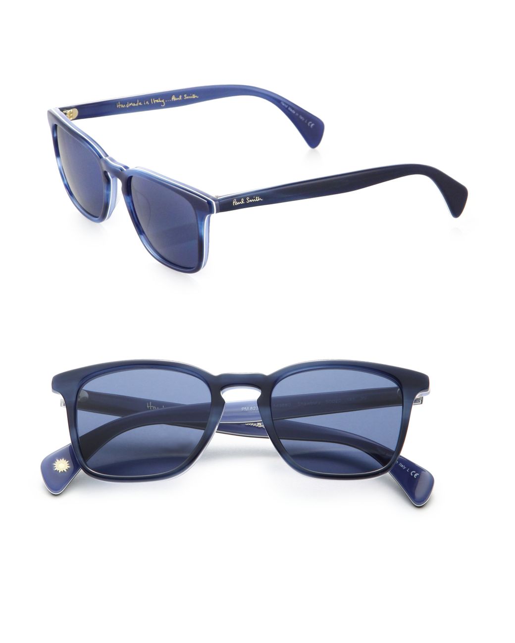 Paul Smith Shawbury 50mm Wayfarer Sunglasses in Blue for Men | Lyst