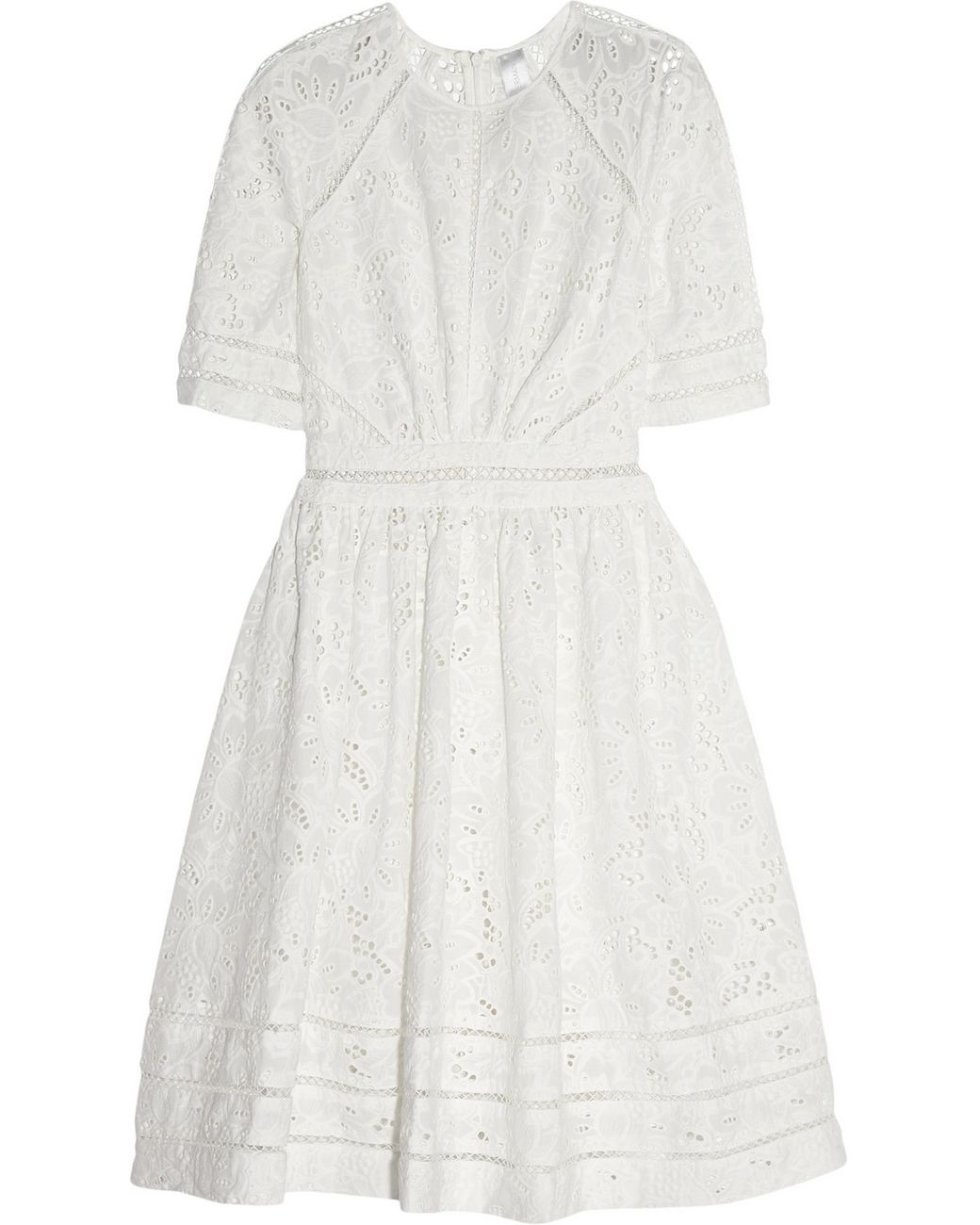 Zimmermann Roamer Broderie Anglaise Cotton Dress in White | Lyst