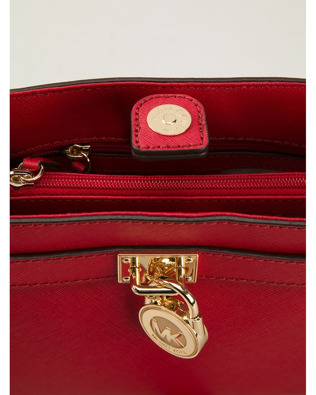 MICHAEL Michael Kors Hamilton Small Shoulder Bag in Red