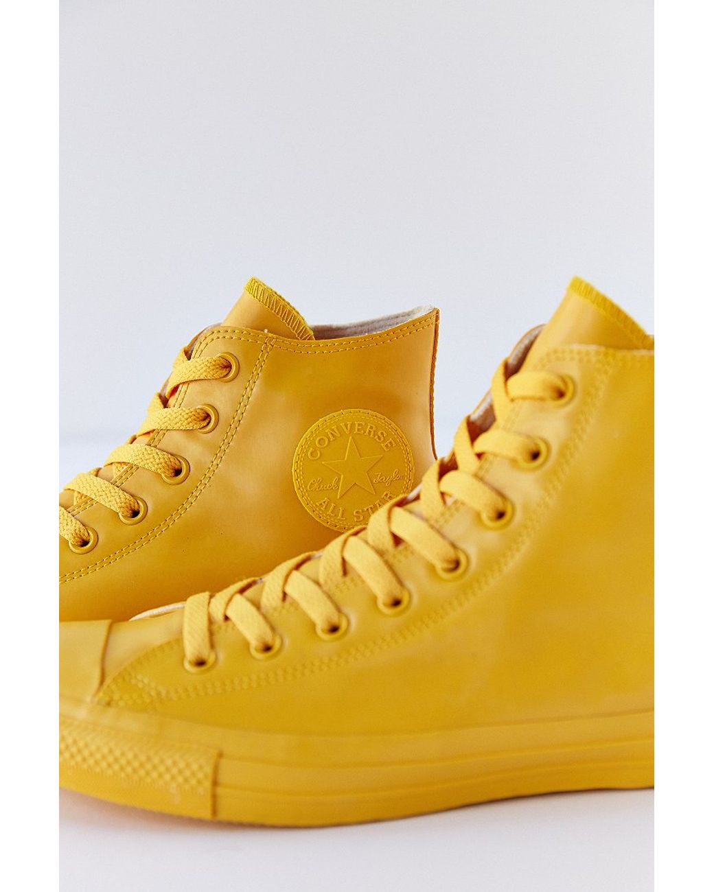 Converse Chuck Taylor All Star Rubber High-top Sneakerboot in Mustard ( Yellow) for Men | Lyst