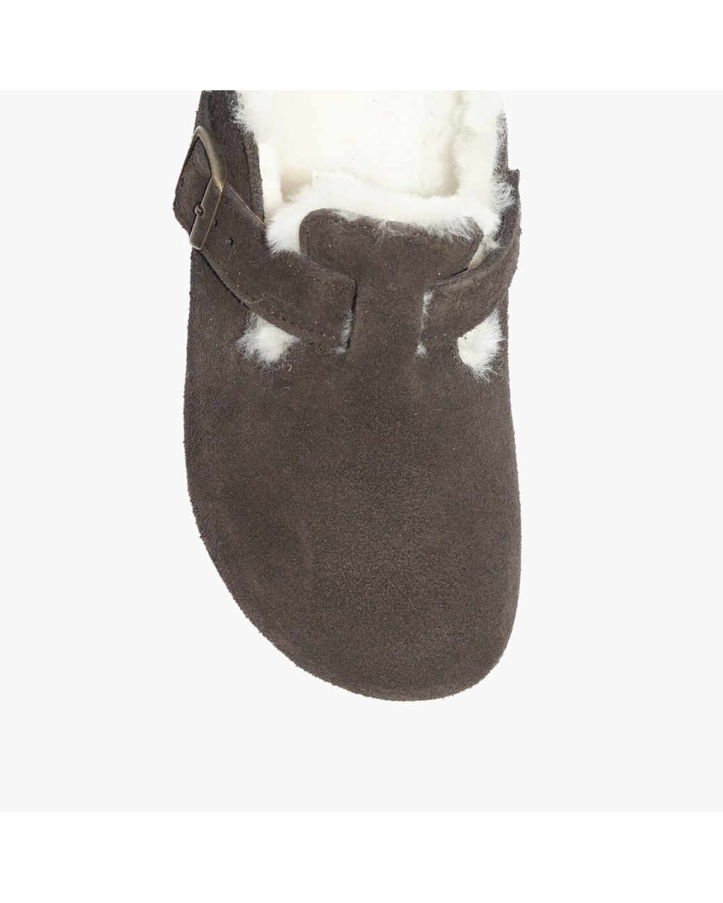 Madewell Birkenstock® Boston Shearling Clogs in Green | Lyst UK