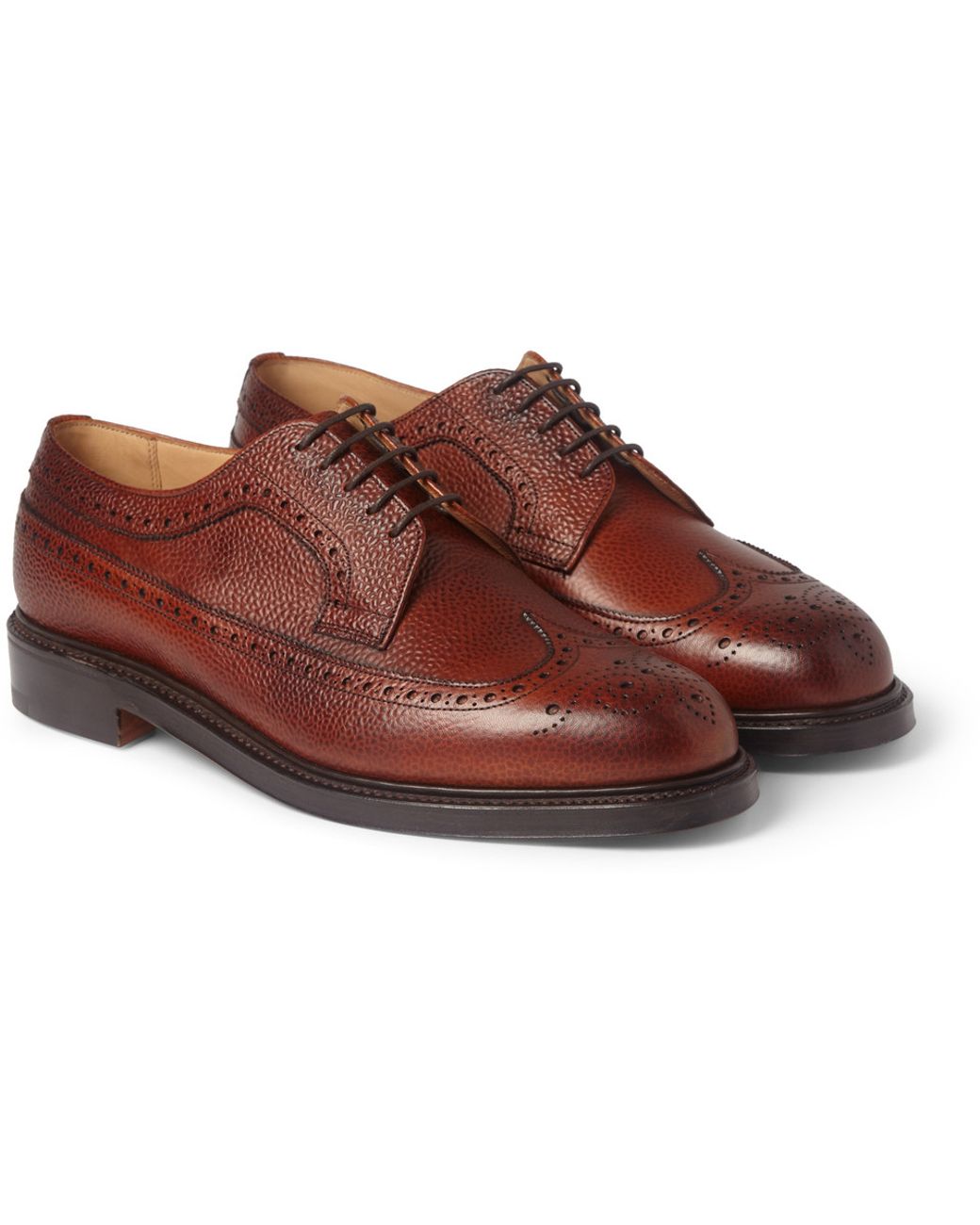 Cheaney Romney Full-Grain Leather Brogues in Brown for Men | Lyst