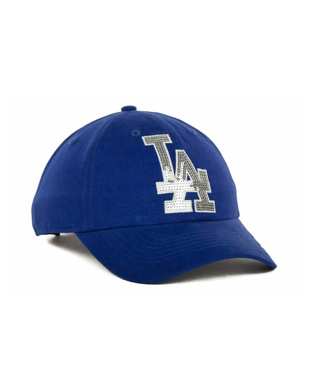 47 Brand Women's Los Angeles Dodgers Sparkle Cap in Blue