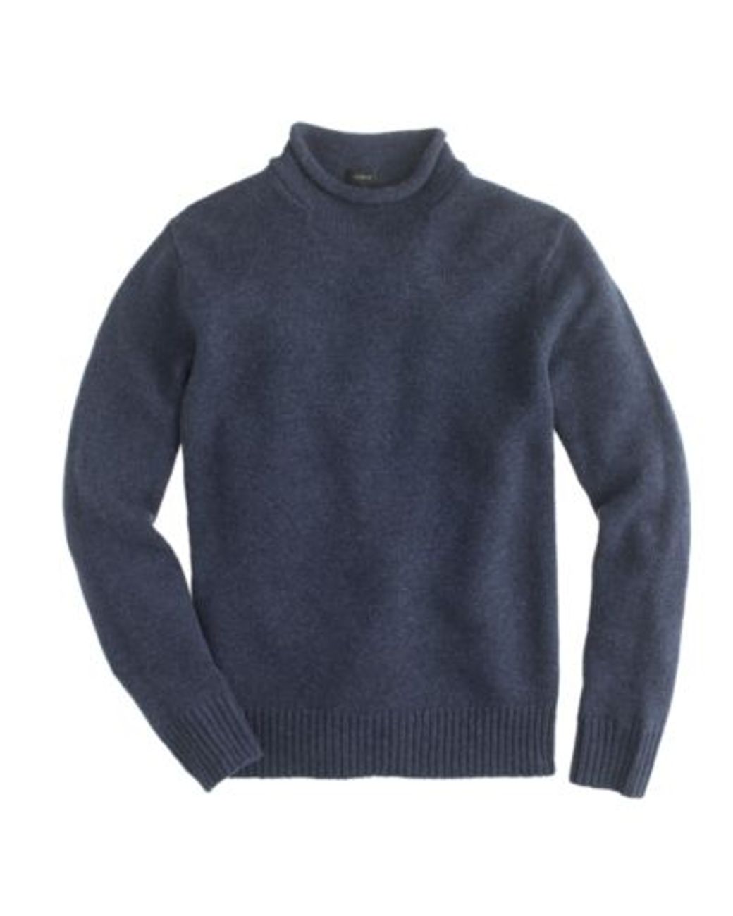 J.Crew Lambswool Rollneck Sweater in Blue for Men | Lyst