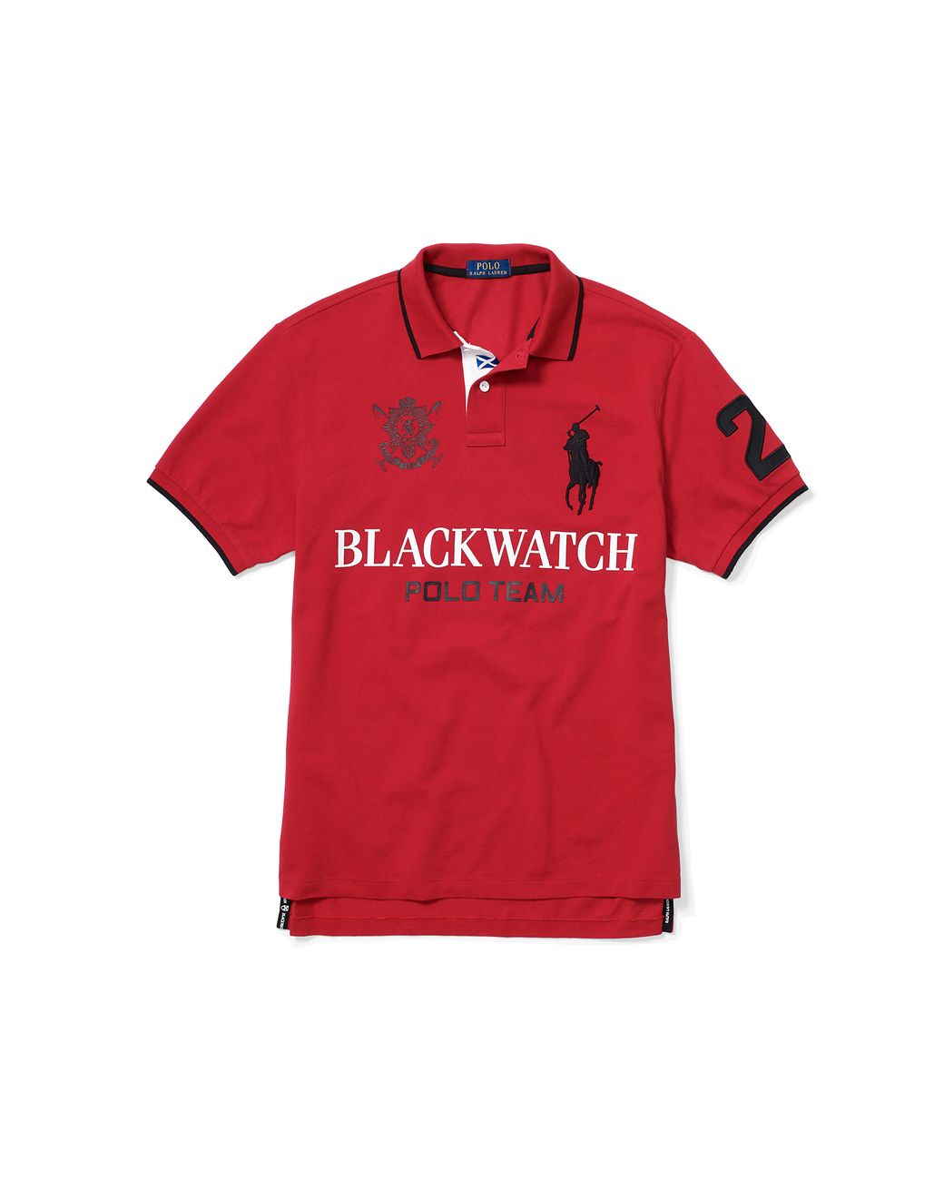 Polo Ralph Lauren Blackwatch Custom-fit Polo in Red for Men | Lyst
