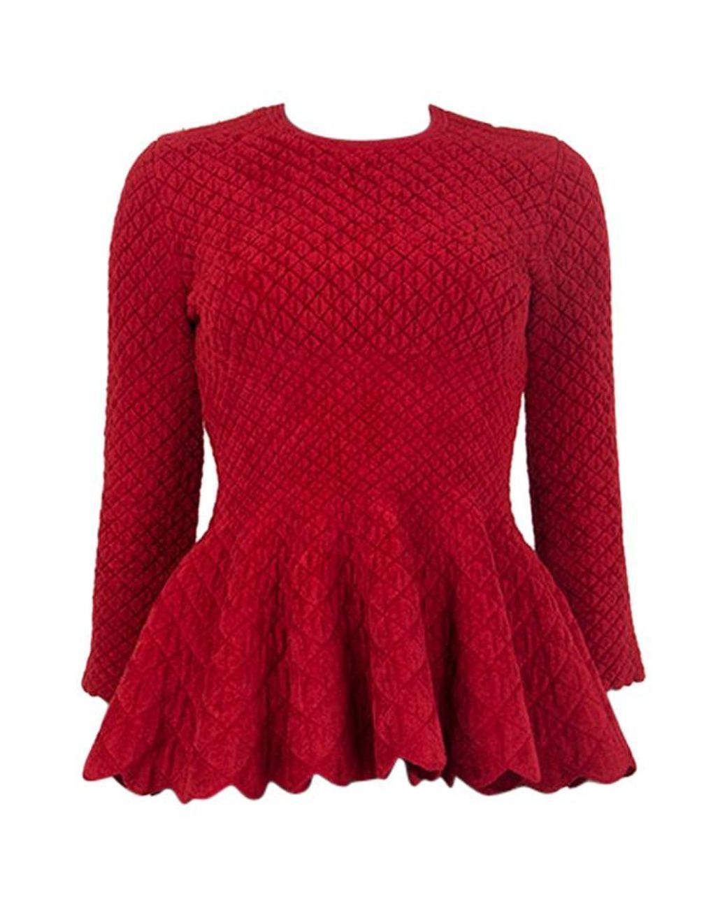 peplum knitwear