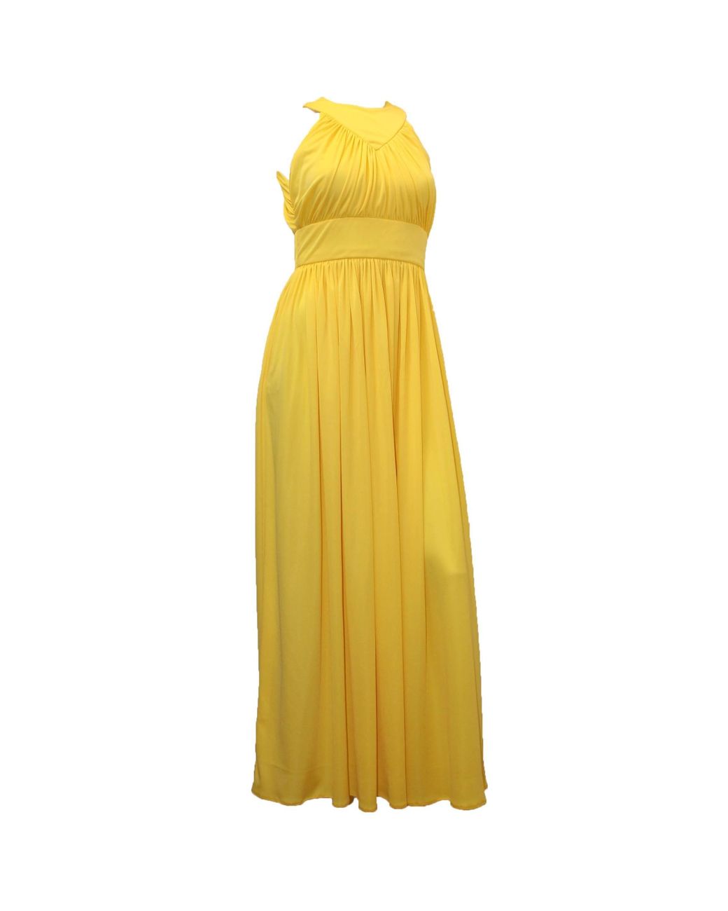 Saks Fifth Avenue 70s Jersey Knit Maxi Dress in Yellow - Lyst
