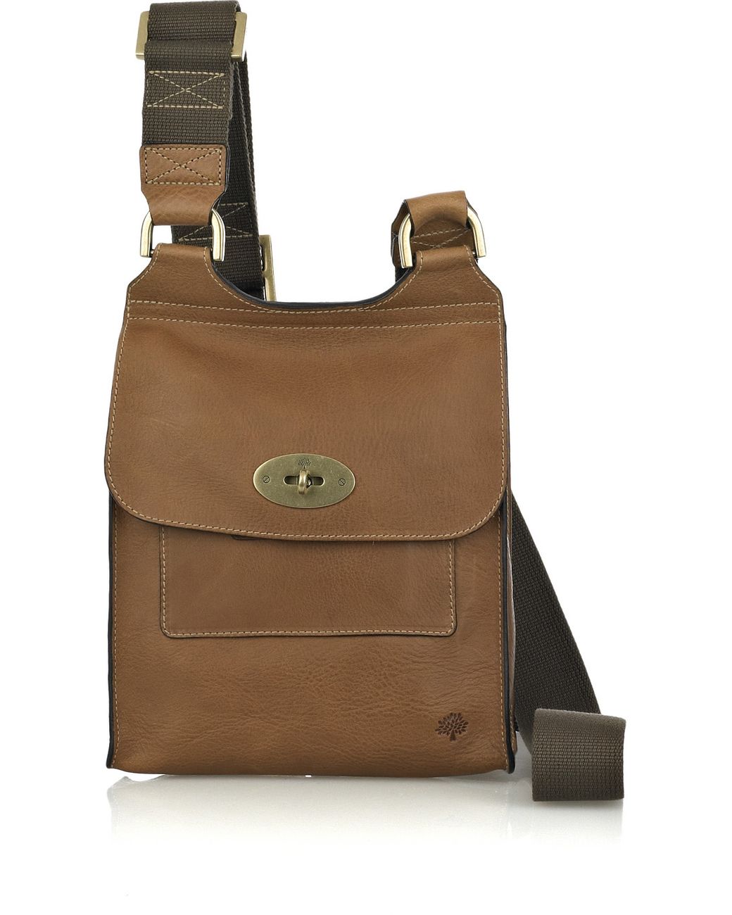 Mulberry Antony Leather Cross-body Bag in Brown | Lyst