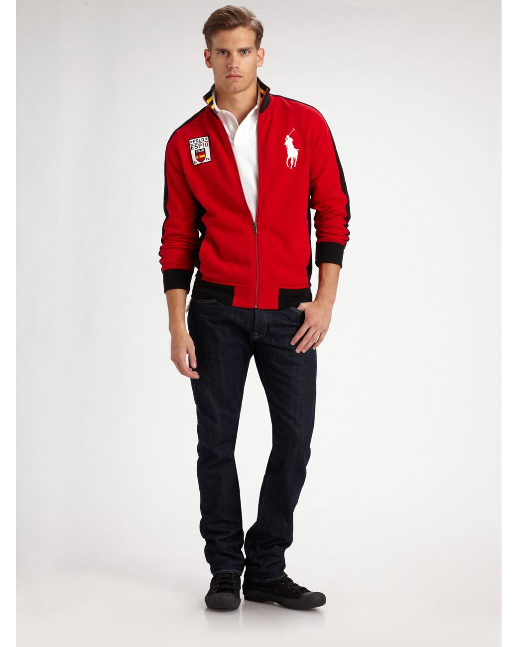 Polo Ralph Lauren Big Pony Track Jacket/spain in Red for Men | Lyst