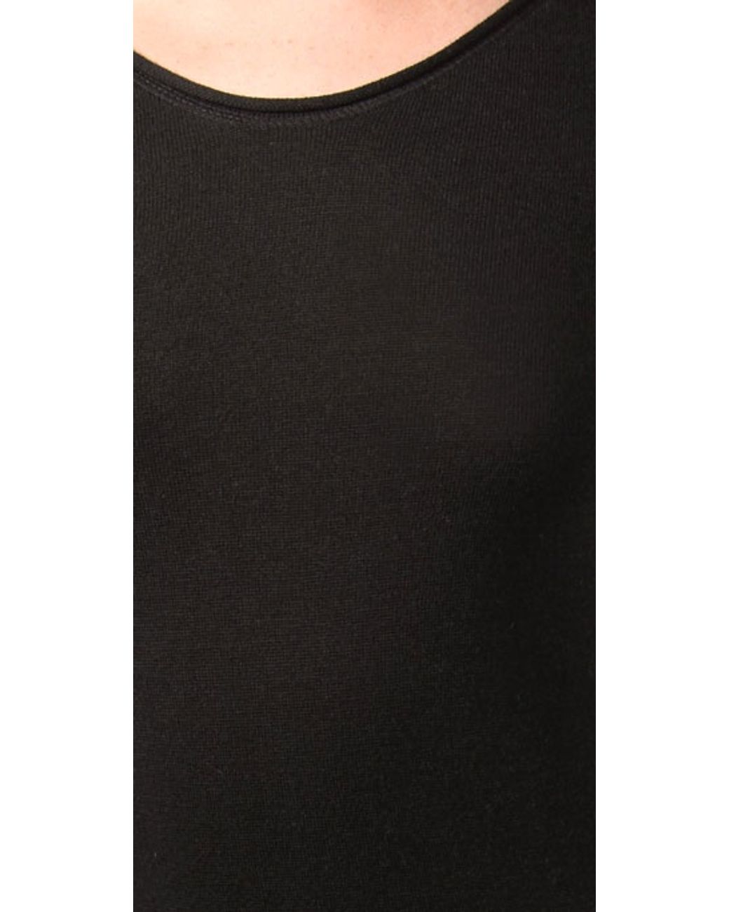 T By Alexander Wang Fitted Long Sleeve Maxi Dress in Black | Lyst