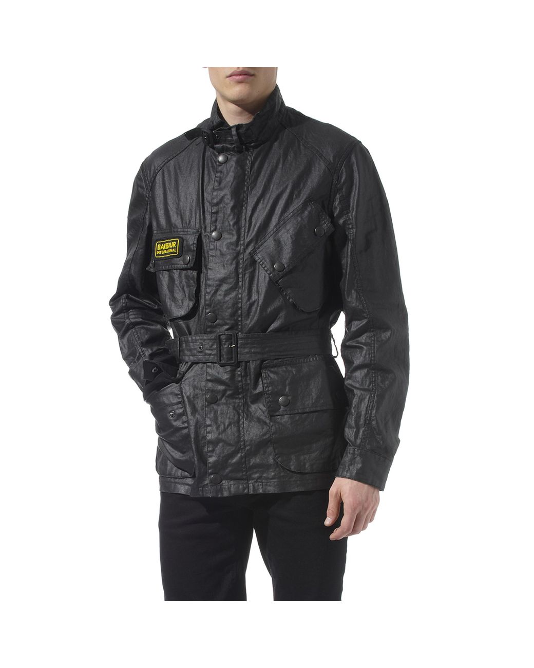 Barbour Duralinen International Flyer Jacket in Black for Men | Lyst UK