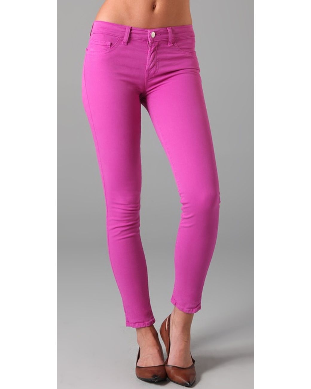 J Brand Skinny Coloured Jeans Fuschia 